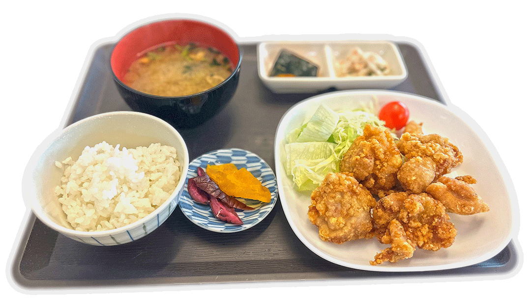 きよもん食堂のからあげ定食